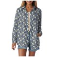 thumbnail image 1 of Towmus Womens Button Down Shirts Trendy Floral Printed Long Sleeve Blouses Business Work Shirt Dressy Casual Loose Tops, 1 of 5
