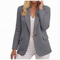 thumbnail image 1 of Towmus Womens Casual Blazers Business Casual Lightweight Suit Dressy Long Sleeve Loose Fit Work Office Jacket with Pockets, 1 of 6