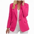 thumbnail image 1 of Towmus Womens Casual Blazers Business Casual Lightweight Suit Dressy Long Sleeve Loose Fit Work Office Jacket with Pockets, 1 of 6