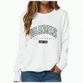 thumbnail image 1 of Towmus Womens Casual Long Sleeve Los Angeles Letter Print Loose Pullover Top Crewneck Graphic Sweatshirts, 1 of 4