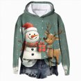 thumbnail image 1 of Towmus Womens Christmas Sweatshirts Long Sleeve Graphic Top Funny Hooded Sweatshirt Cute Pullover for Women, 1 of 4