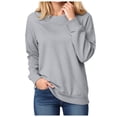 thumbnail image 1 of Towmus Womens Crew neck Sweatshirts for Women Casual Long Sleeve Sweatshirt Relaxed Fit Tops, 1 of 4