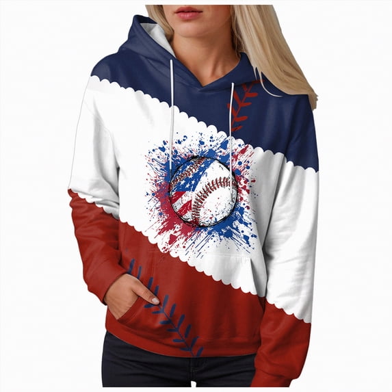 Towmus Womens Long Sleeve Drawstring Hooded Sweatshirt Casual Loose Pocketed Shirt Hoodie for Women