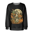 thumbnail image 1 of Towmus Womens' Oversized Halloween Sweatshirt Casual Loose Knit Long Sleeve Tops Shirt Casual Pullover Top, 1 of 3
