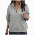 thumbnail image 1 of Towmus Womens Quarter Zip Oversized Sweatshirts Teen Fleece Pullover Hoodies Mock Neck Sweater Fall Workout Jacket 2025, 1 of 5
