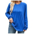 thumbnail image 1 of Towmus Womens Sweaters Dressy Pleated Womens Tunic Tops Casual Blouses Fashion Long Sleeve Shirts for Women, 1 of 6