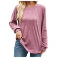thumbnail image 1 of Towmus Womens Sweaters Dressy Pleated Womens Tunic Tops Casual Blouses Fashion Long Sleeve Shirts for Women, 1 of 6