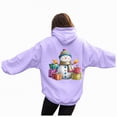 thumbnail image 1 of Towmus Womens Sweatshirt Snowman Graphic Christmas Hoodie Fall Long Sleeve Casual Pullover Tops with Pockets, 1 of 7