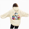 thumbnail image 1 of Towmus Womens Sweatshirt Snowman Graphic Christmas Hoodie Fall Long Sleeve Casual Pullover Tops with Pockets, 1 of 7