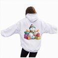 thumbnail image 1 of Towmus Womens Sweatshirt Snowman Graphic Christmas Hoodie Fall Long Sleeve Casual Pullover Tops with Pockets, 1 of 7
