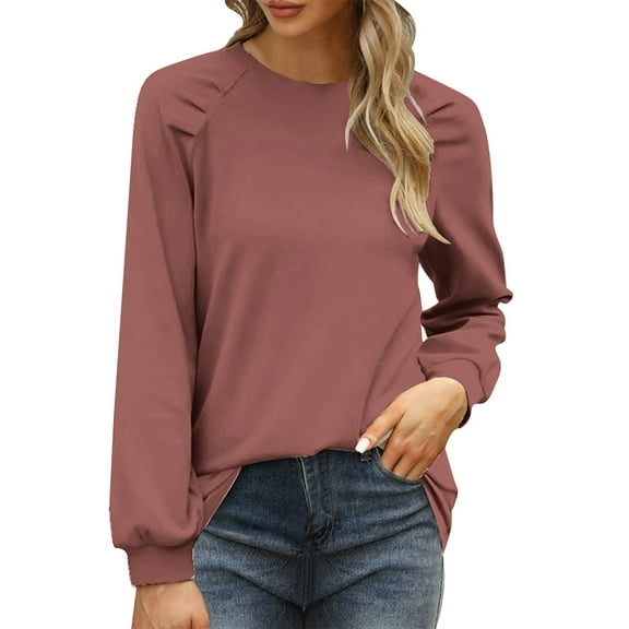 Towmus Womens Tops Long Sleeve Shirts Blouses for Women Fall Tunic Top Dressy Pullover Work Business Casual Outfits