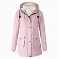thumbnail image 1 of Towmus Womens Winter Coats Plus Size Fleece Jackets Solid Color Horn Buttons Overcoats Warm Plush Hooded Jackets Outwear with Pocekts, 1 of 7