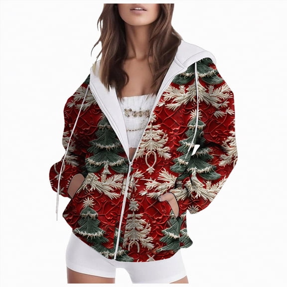 Towmus Zip Up Hoodie Women Oversize Hooded Sweatshirt, Causal Pullover Tops Fall Winter Drawstring Hoodies with Pockets