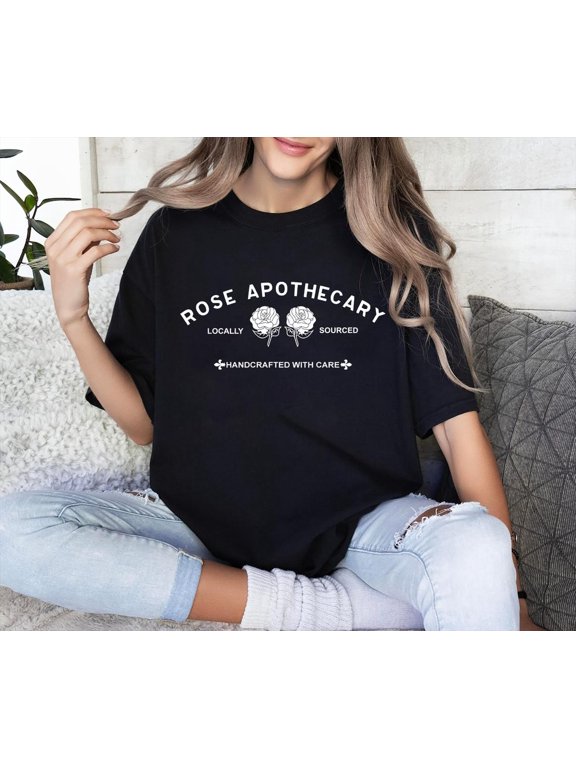 Town Apothecary Town Comedy Rosebud Motel Handcrafted With Care Comedy Character Comedy Character Town Comedy T-Shirt BLACK Unisex S-5XL Hot Trending Shirt, Vintage Birthday Gift