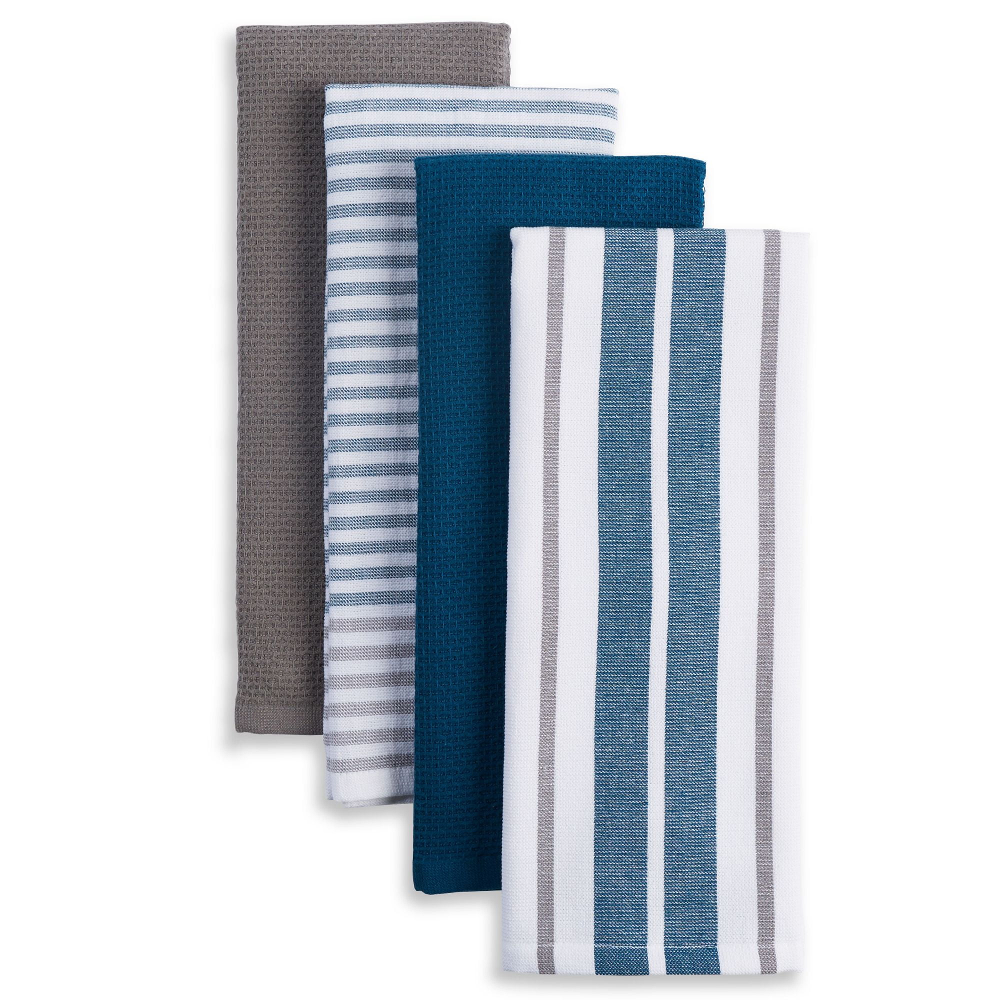 Clovis Blue Edge Cotton Tea Kitchen Dish Towels, Set of 2 + Reviews