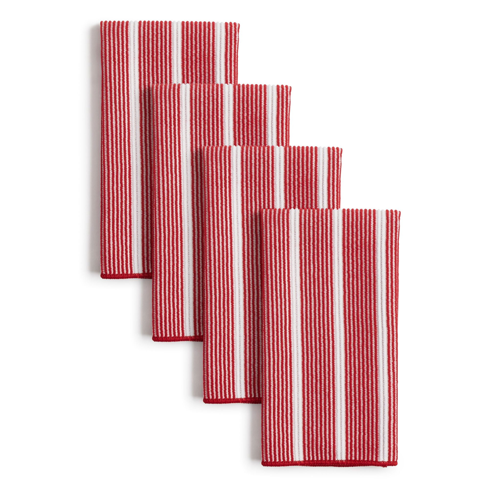 Town & Country Living Rainbow Bar Mop Set, Red