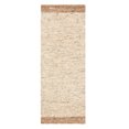 thumbnail image 1 of TOWN & COUNTRY TERRA Montana Textured Border Handcrafted 100% Wool Runner Area Rug, Beige/Light Brown, 2'5"x7", 1 of 9