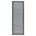 thumbnail image 1 of TOWN & COUNTRY TERRA Nalani Textured Diamond Hand-Knotted Flatwoven 100% Natural Jute Runner Area Rug, Midnight Blue, 2'5"x7", 1 of 10