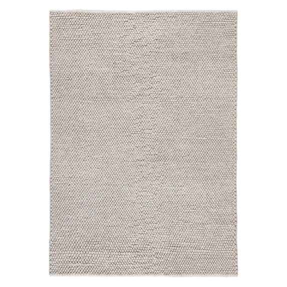 TOWN & COUNTRY TERRA Olea Bubble Texture Handcrafted 100% Wool Area Rug, Brown, 5'x7’