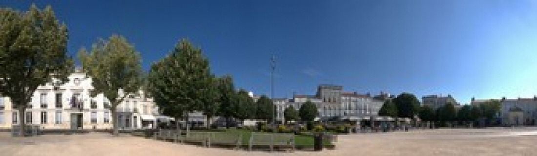 Town Hall Colbert Square Rochefort Charente-Maritime Poitou-Charentes France Canvas Art - Panoramic Images (40 x 12)
