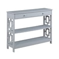 thumbnail image 1 of Town Square 1 Drawer Console Table with Shelves - Modern Entryway or Hall Table - Versatile & Durable - Ample Space for Decor & Books - Multiple Finishes - Easy Upkeep - Ergode, 1 of 4