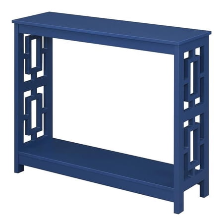 Town Square Console Table with Shelf, Cobalt Blue