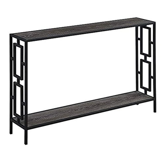 Town Square Metal Frame Console Table with Shelf