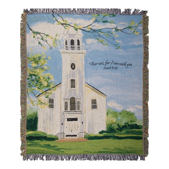 Manual Woodworkers & Weavers 375158 Throw - Town Square & Do Not Fear - 50 x 60 in.