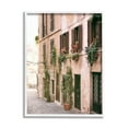 thumbnail image 1 of Town Street Building Plants Town & City Photograph White Framed Art Print Wall Art, 1 of 7