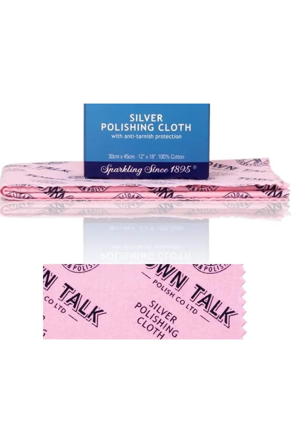 Town Talk Silver Polishing Cloth Cotton 18L X 12W