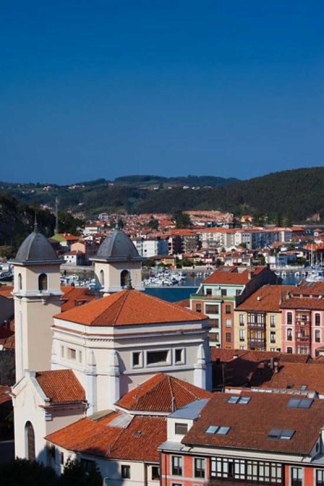 Town View Ribadesella Spain Canvas Art - Walter Bibikow DanitaDelimont (25 x 38)