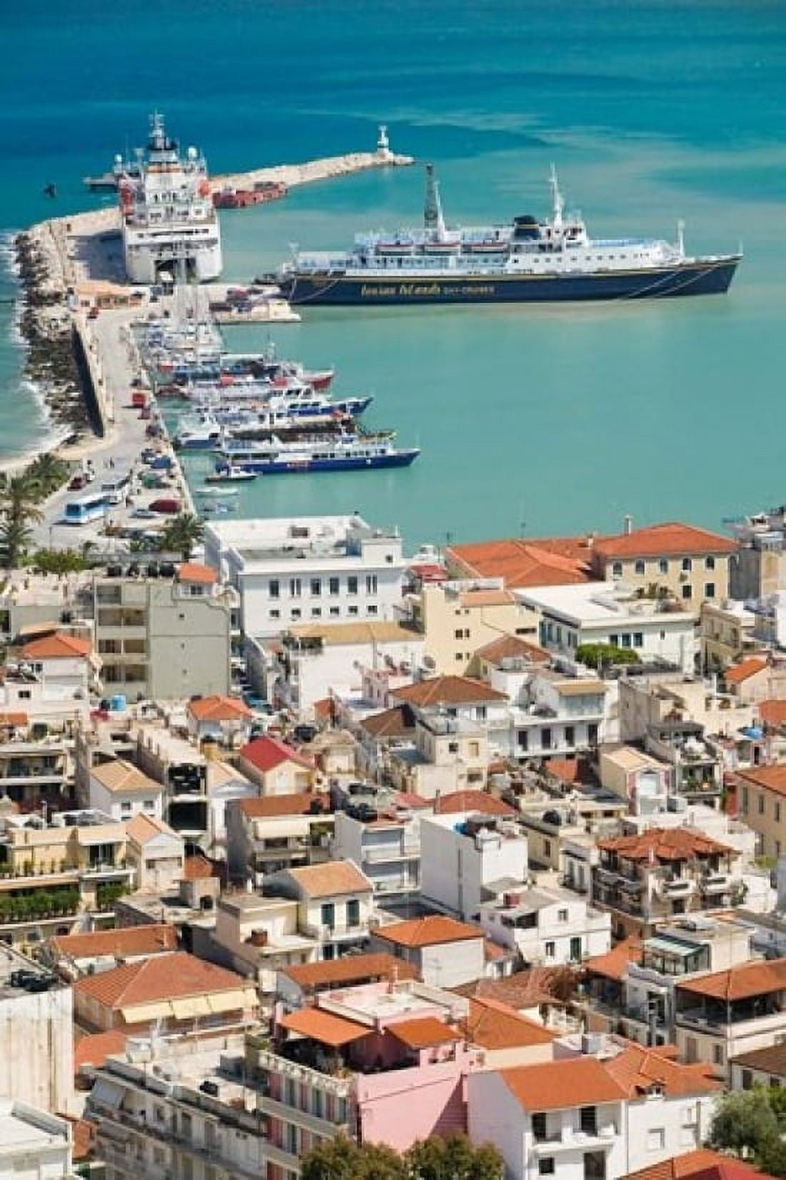 Town and Port Zakynthos Ionian Islands Greece Canvas Art - Walter Bibikow DanitaDelimont (24 x 36)