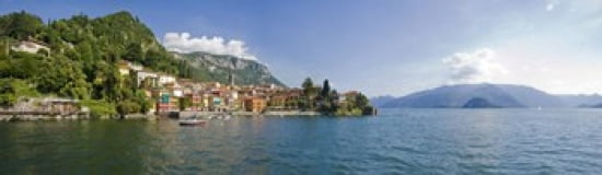 Town at the lakeside Lake Como Como Lombardy Italy Canvas Art - Panoramic Images (38 x 12)