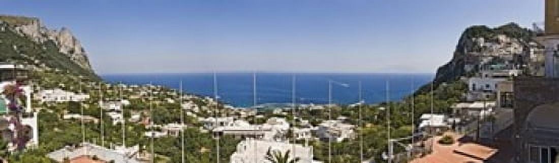 Town at the waterfront Marina Grande Capri Campania Italy Canvas Art - Panoramic Images (15 x 5)