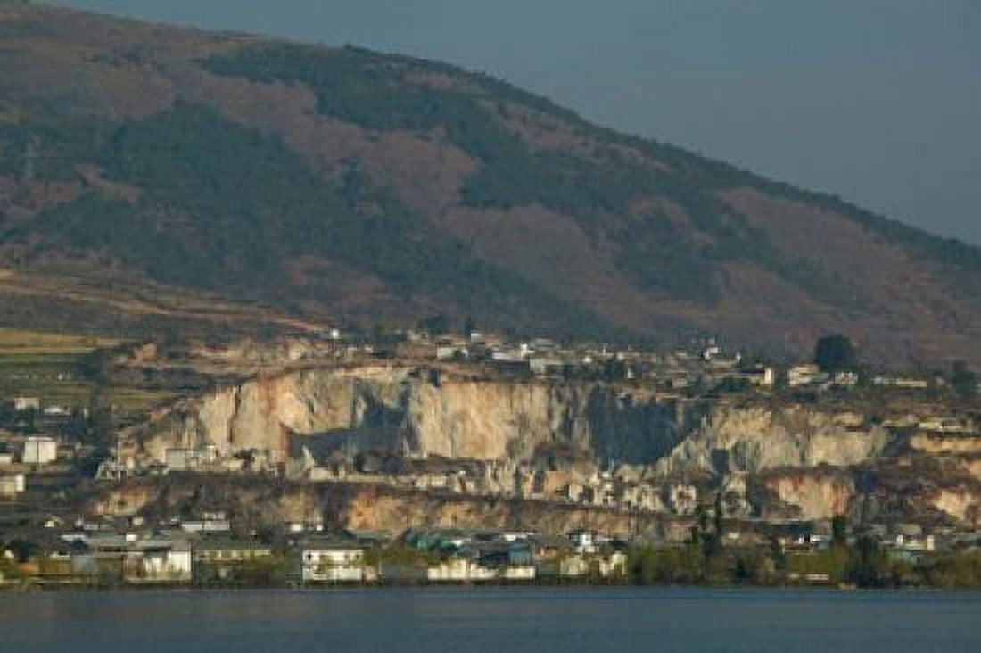 Town at the waterfront Shaping Erhai Hu Lake Area Yunnan Province China Canvas Art - Panoramic Images (36 x 24)