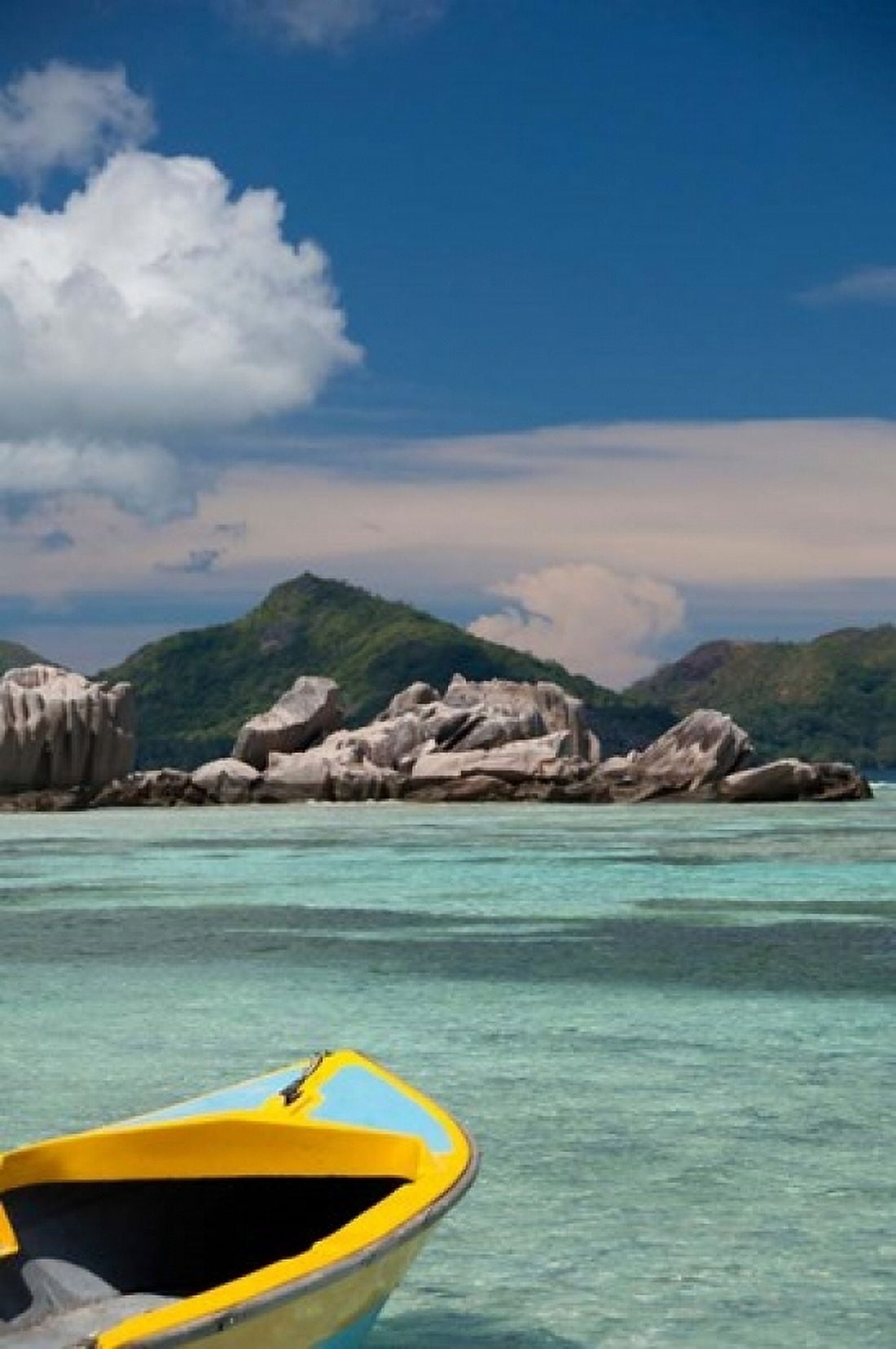 Town of La Passe Harbor Island of La Digue Seychelles Canvas Art - Cindy Miller Hopkins DanitaDelimont (11 x 17)