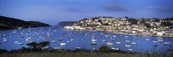 Town on an island Salcombe South Hams Devon England Canvas Art - Panoramic Images (36 x 12)