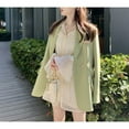 Town shop vintage Hong Kong style suit jacket women‘s spring new loose