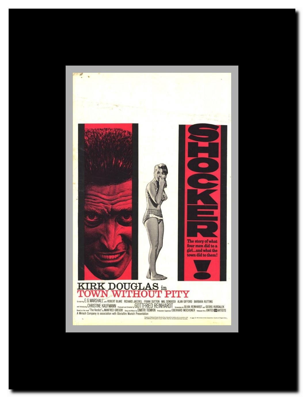 Town without Pity Framed Movie Poster