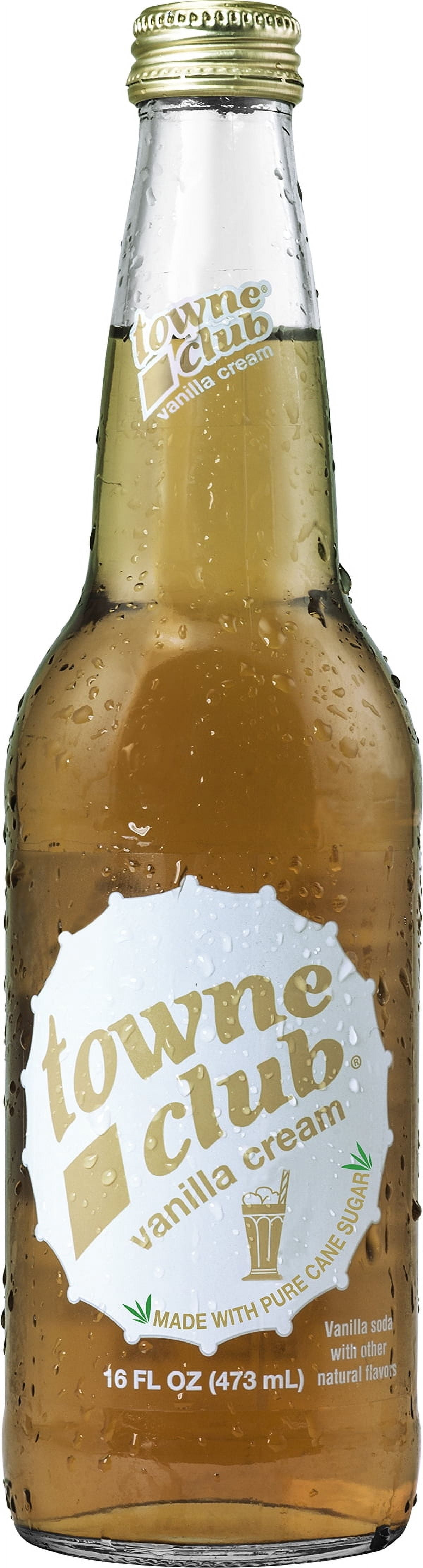 Towne Club Caffeine Free Vanilla Creame Soda, 16 Fl. Oz.