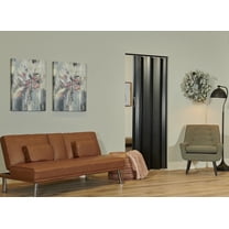 Towne Collection Berkshire Black Vinyl Folding Door Fits One 36" x 80" Opening