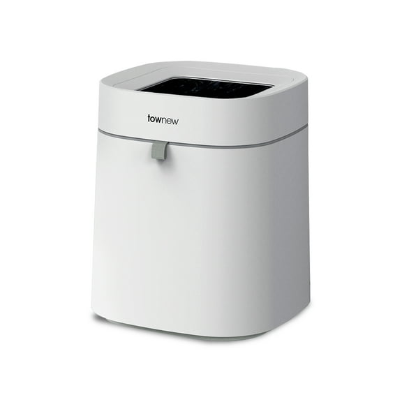 Townew T02B WHITE 4.4 gal Self-Cleaning & Changing Smart Trash Can with Automatic Open Lid - White