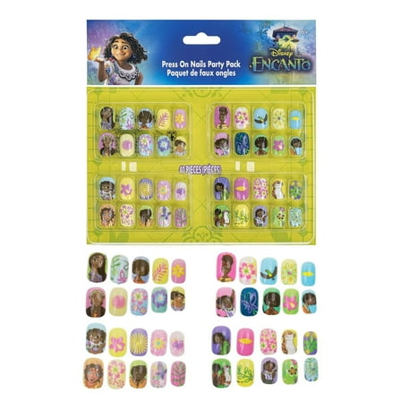 Townley Girl Disney Encanto 40 Piece Press-on Nails Set for Child Ages 6+, Product Height 6.25 Inches