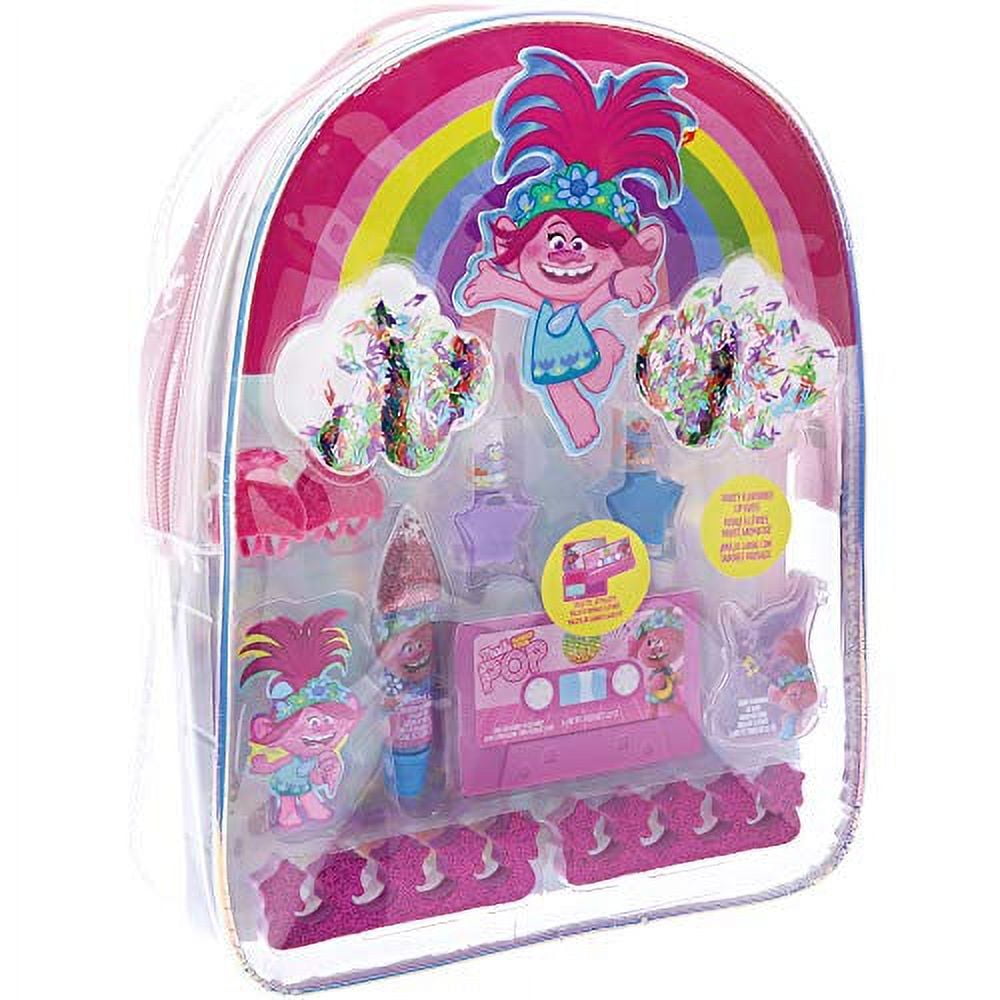 TOWNLEYGIRL Townley Girl Trolls World Tour Cosmetic Backpack Set. 11 CT