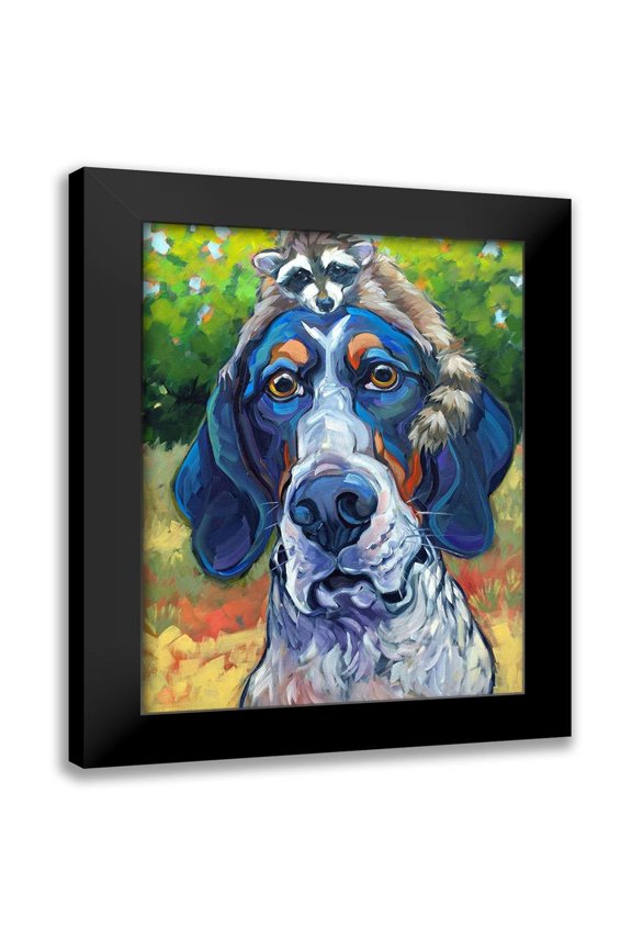 Townsend, CR 12x14 Black Modern Framed Museum Art Print Titled - Coonhound
