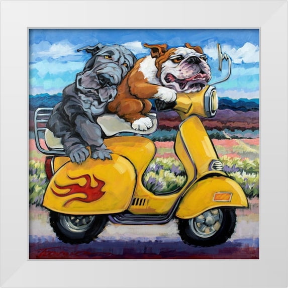 Townsend, CR 15x15 White Modern Wood Framed Museum Art Print Titled - On The Road Again