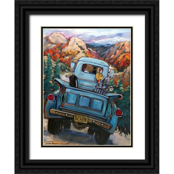Townsend, CR 15x18 Black Ornate Wood Framed with Double Matting Museum Art Print Titled - Be Here Now
