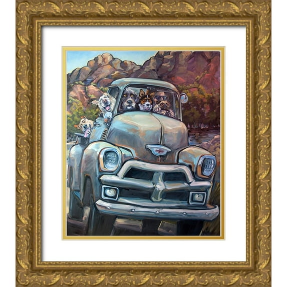Townsend, CR 20x23 Gold Ornate Wood Framed with Double Matting Museum Art Print Titled - Go Time
