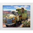 thumbnail image 1 of Townsend, CR 24x20 White Modern Wood Framed Museum Art Print Titled - Git Along Lil Dogies, 1 of 4