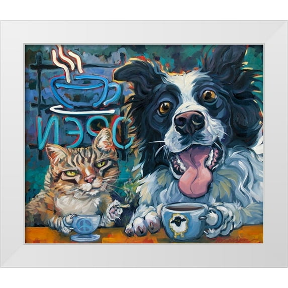 Townsend, CR 30x26 White Modern Wood Framed Museum Art Print Titled - Dude Chill 2